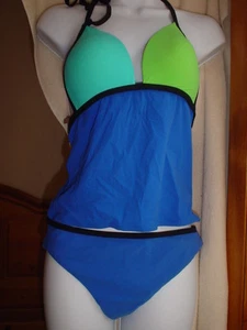 Traje de baño Victorias Secret vintage cuerpo de Victoria de 2 piezas azul medum nuevo sin etiquetas - Imagen 1 de 9