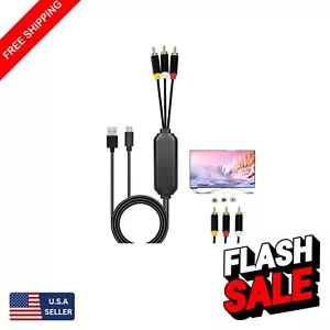 6FT USB C to RCA Audio/Video Cable Adapter with USB A Charging - Quality - Picture 1 of 9