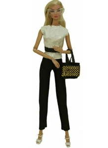 6-PIEZAS BARBIE 11.5" EQUIPO MUÑECA ACCESORIOS Pantalones Top Cartera Zapatos Anteojos NUEVOS - Imagen 1 de 4