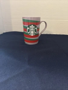 Starbucks 2020 Purple Red & Green Stripe 11 oz Kaffeebecher Tasse - Bild 1 von 6