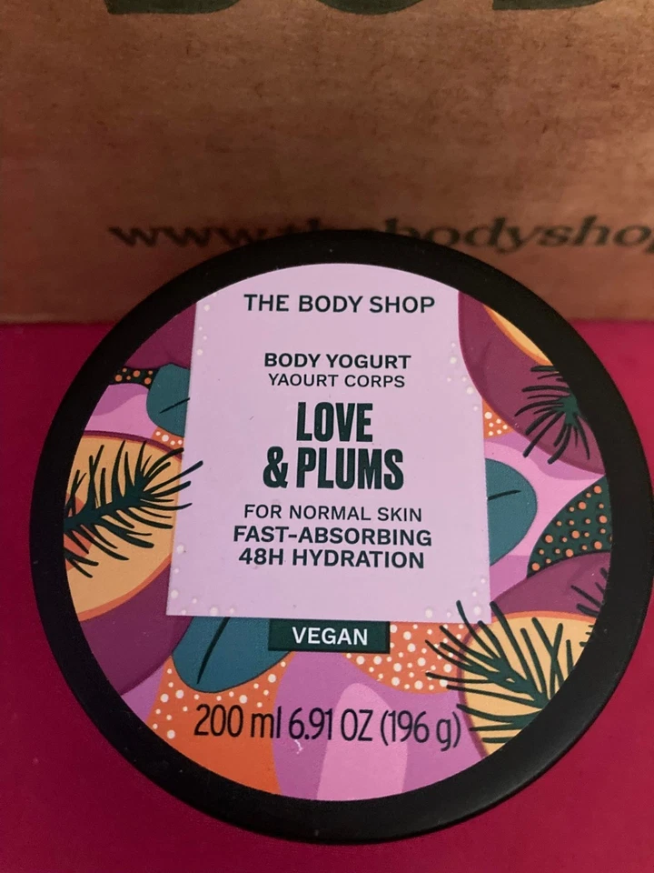 Crema de yogur corporal The Body Shop LOVE & PLUMS 6,91 OZ VEGANA - NUEVA *RARA* muy difícil de encontrar Foto 1 de 1