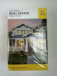 MODERN REAL ESTATE PRACTICE FLASHCARD REVIEW 21st Edition-NEW! - Picture 1 of 4
