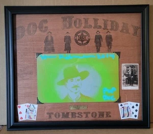 VAL KILMER original 2014 METAL ART framed POP DOC HOLLIDAY display TOMBSTONE - Picture 1 of 16