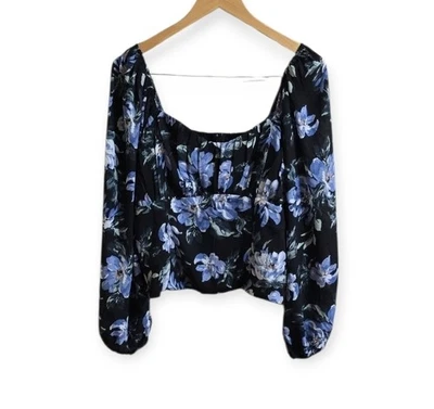 Blusa Adelgazante Abercrombie & Fitch Floral Manga Larga Abercrombie & Fitch. Talla XL Foto 1 de 4