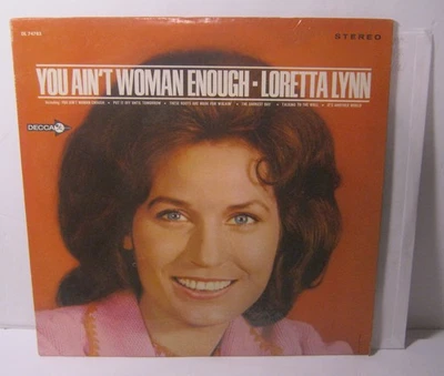 You Ain't Woman Enough LORETTA LYNN Phonograph Record Album LP Foto 1 de 3