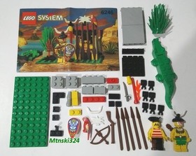 Lego 6246 Pirates I Islanders Crocodile Cage - 51 Pieces - Complete w/ Instruct