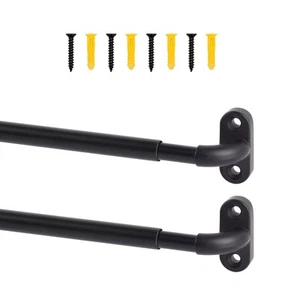 TYRON 2 Pack Screwed Sash Curtain Rod Adjustable 18-30 Inch, 3/8 In. Diameter... - Picture 1 of 6