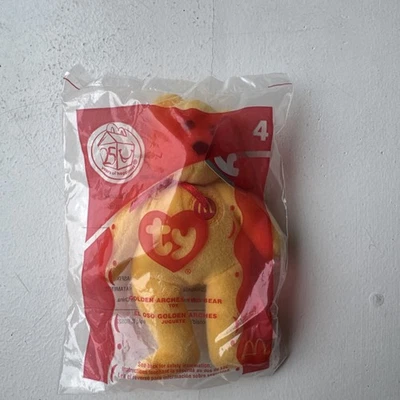 TY Golden Arches The Bear #4 McDonald's Happy Meal Toy Sealed Beanie Baby 2004 - Image 1 of 4