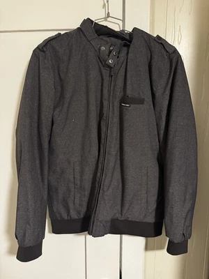 Members Only Black Jacket Men’s Large Streetwear Casual Used - Image 1 of 2