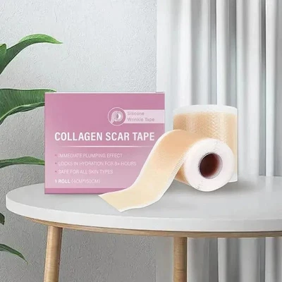 Collagen Scar Tape For Face, Losveo Silicone Scar Sheets For Face Wrinkles - Image 1 of 4