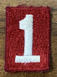 Vintage Boy Scout Troop Number # 1 Patch Red White Cut Edge 1960s 1.5 Inch EUC - Picture 1 of 2
