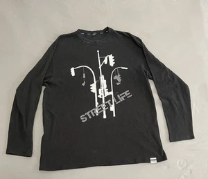 Sean John Sweatshirt Adult XXL Black Graphic Thermal Long Sleeve Street Design - Picture 1 of 7