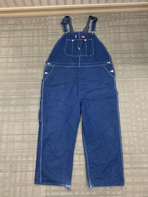 Vintage  Dickies Overalls Work  Men's Size 50 X 32 Made In USA 100% Cotton - Image 1 of 4