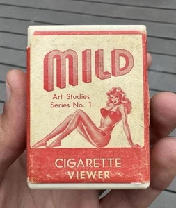 Rare Vintge Mild Art Studies Series No. 1 Mild Cigarette Risque Women Viewer - Picture 1 of 8