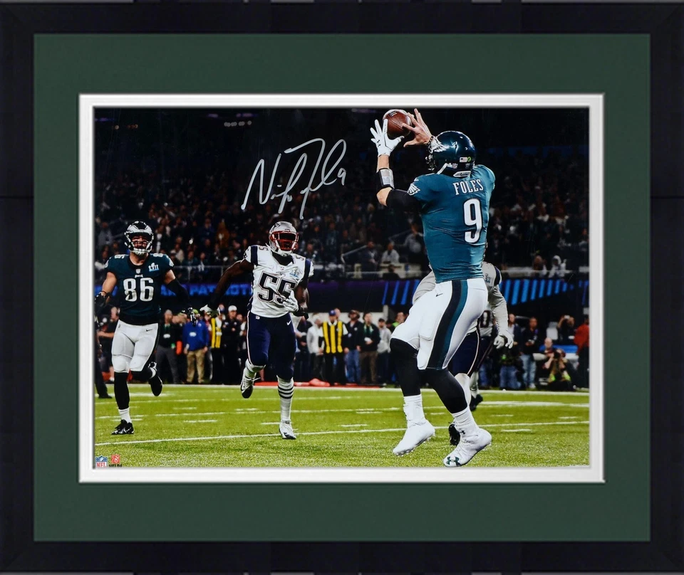FRMD Nick Foles Eagles Super Bowl LII Campeones Firmado 16x20 Filadelfia Foto Especial Foto 1 de 1