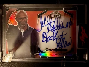 2025 Leaf Sports Heroes JOHN STALLWORTH Inscriptions Black & Yellow Auto /100 - Picture 1 of 2