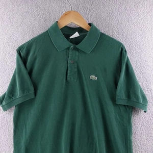 Polo uomo Lacoste verde manica corta taglia 5 logo coccodrillo preppy - Foto 1 di 7