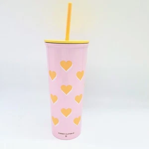 Stoney Clover Lane x Target Stainless Pink Orange Hearts Insulated Tumbler Cup - Picture 1 of 5