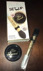 Too Faced Perfect Set Up Born This Way Setting Powder & Mr Right Powder Brush - Picture 1 of 12