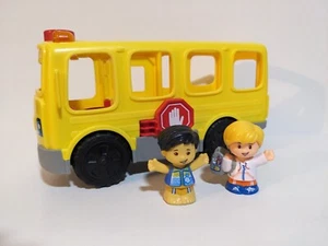 Fisher Price Little People Sit With Me School Bus Lights & Sounds Work + 2 Figs - Picture 1 of 6
