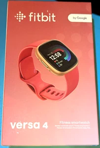 Google Fitbit Versa 4 Fitness Smartwatch Copper Rose, Model FB523RGRW New/Sealed - Picture 1 of 5