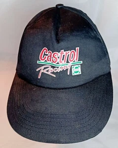 Castrol Racing Cotton Hat Black Cap Adjustable print logo - Picture 1 of 8