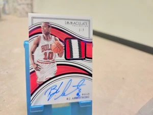 2022 Immaculate BJ Armstrong Patch Auto Jersey Number /8 Game Worn - Picture 1 of 4