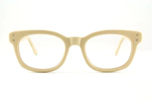 Rare Authentic Salt BRIGGS MNDE 49mm Matte Beige Frames Glasses Japan - Picture 1 of 7