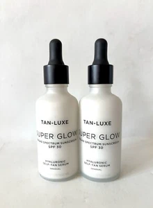 Lot of 2 Tan luxe super glow hyaluronic self tan serum 1.69/50ml NWOB - Picture 1 of 2