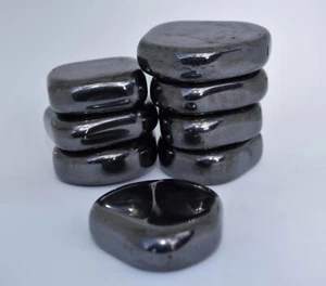 HEMATITE ~ STRONG MAGNETIC TUMBLESTONES (20 - 30MM) ~ FRIDGE MAGNET - Picture 1 of 2