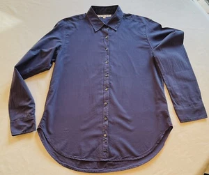 Xirena Women’s long sleeve button up, 100% Cotton shirt top, Size XS. purple - Picture 1 of 4