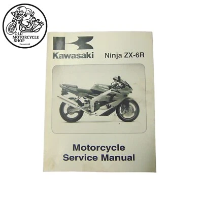 2000 2001 NINJA KAWASAKI ZX-6R MOTORCYCLE SERVICE BOOK MANUAL OEM 99924-1254-03 - Image 1 of 4
