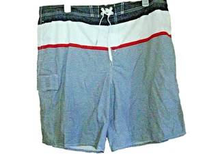 Traje de baño para hombre azul marino a rayas talla XXL tabla corta Joe Boxer NUEVO - Imagen 1 de 2