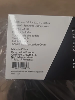 Asiento de bicicleta Bikeroo ancho cómodo de gran tamaño para exteriores Foto 1 de 4