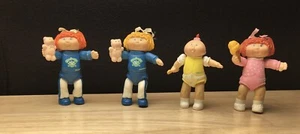 1980s Vintage Cabbage Patch Kids Lot of 4 Mini PVC Figurines Miniature Figures - Picture 1 of 2