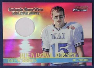 2001 Bowman Chrome Rookie Relics #BCRDB Drew Brees NMMT Hula Bowl - Picture 1 of 2