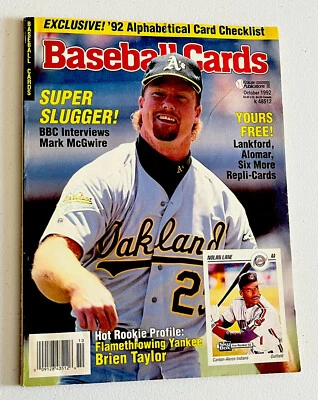 MARK MCGWIRE July 1989 Issue of BASEBALL CARDS Magazine - Oakland A’s - Image 1 of 2
