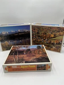 Fabrikversiegeltes Set mit 3 Puzzles vollständig ineinandergreifend 27”x33” Alter 12-Erwachsene - Bild 1 von 10