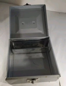 Vintage Hamilton Porta File Metal Cash Box with Handle and Lock - Picture 1 of 12