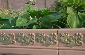 Molde de concreto cerca decorativa uvas borde borde hormigón jardín molde BR08 - Imagen 1 de 5