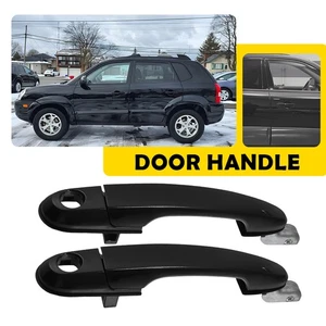 2X Manija de puerta exterior para Hyundai Tucson 2005-09 delantera izquierda + delantera derecha negra O - Imagen 1 de 10