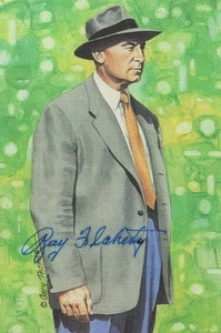 Ray Flaherty Signed Autographed Postcard Goal Line Art Washington JSA AG39639 - Picture 1 of 1