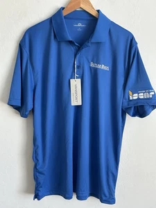 Butler Bros Shirt Men’s Large Blue Short Sleeve Polo NWT Employee Work Wear - Picture 1 of 11