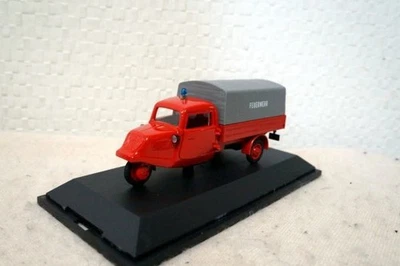 Schuco Tempo Planenwagon Fire Department 1 43 Miniature Car - Image 1 of 4