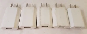 Lot de 5 ! Chargeur Mural USB 5V 1A Prise US Alimentation AC Téléphone Tablette Liste CE - Photo 1 sur 4