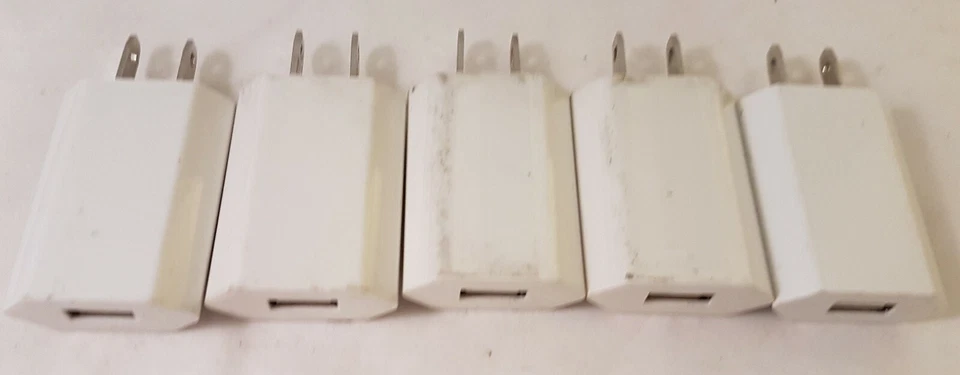 5 Lot! 5V 1A USB Wall Charger US Plug Power Supply AC Phone Tablet CE Listed - Image 1 of 4