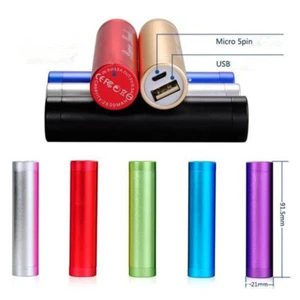 Portable Mini Métal 5V USB Power Bank DIY Boîtier Chargeur Boîte Kit pour Batterie 18650 - Photo 1 sur 15
