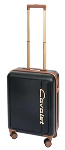 Handgepäck Trolley Koffer Schwarz auf 4 Rollen Reisekoffer 55 cm Cavalet-BOWATEX - Bild 1 von 5
