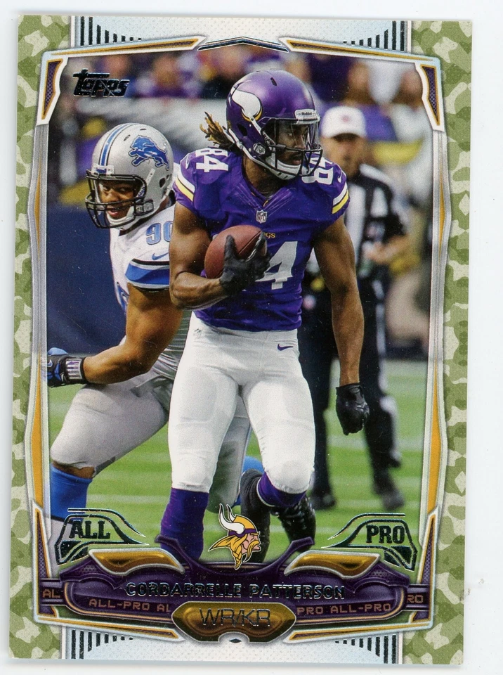 2014 Topps Cordarrelle Patterson Camo Camoflauge Parallel #36 #/399 Vikings - Image 1 of 1