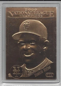 Cookie Rojas 2000 Danbury Mint NY Mets NL Champions Sealed 22 kt Gold Card #3 - Picture 1 of 1
